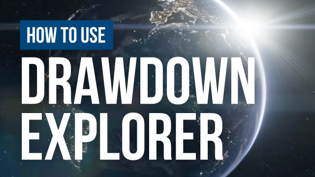 How to use Drawdown Explorer