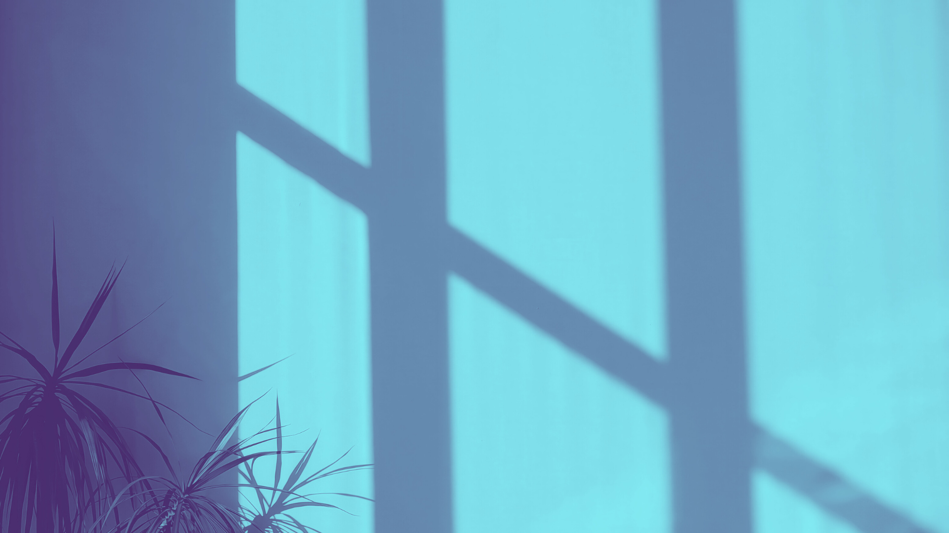 An image of a blue wall with a shadow from a nearby window